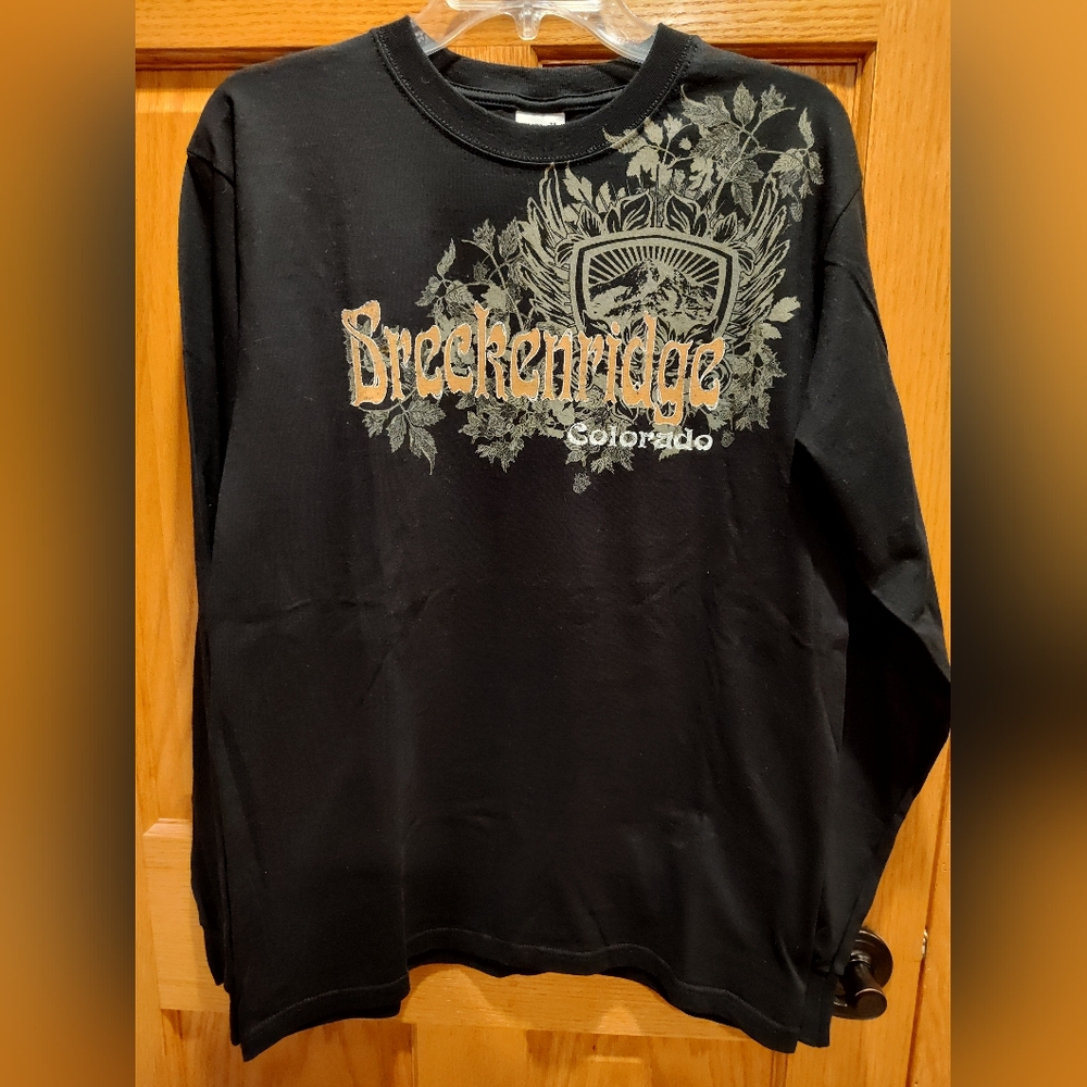 NWOT Black Breckenridge Colorado Long Sleeve Shirt